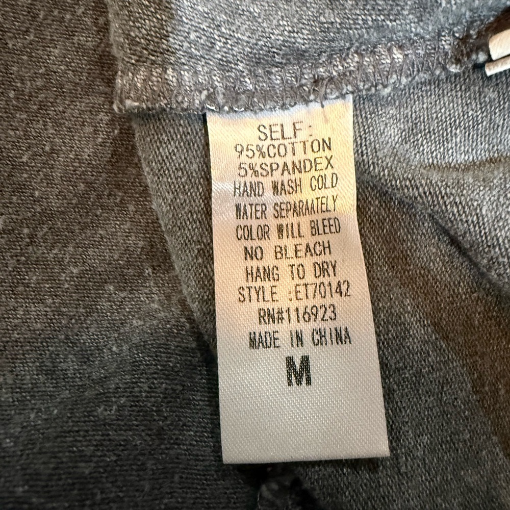 Easel Charcoal Patterned Tunic Top - image 7